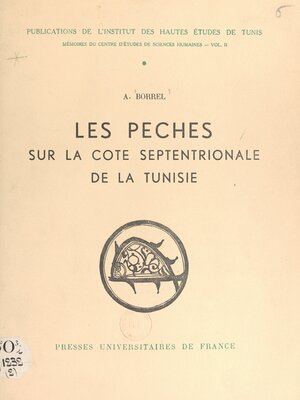 cover image of Les pêches sur la côte septentrionale de la Tunisie